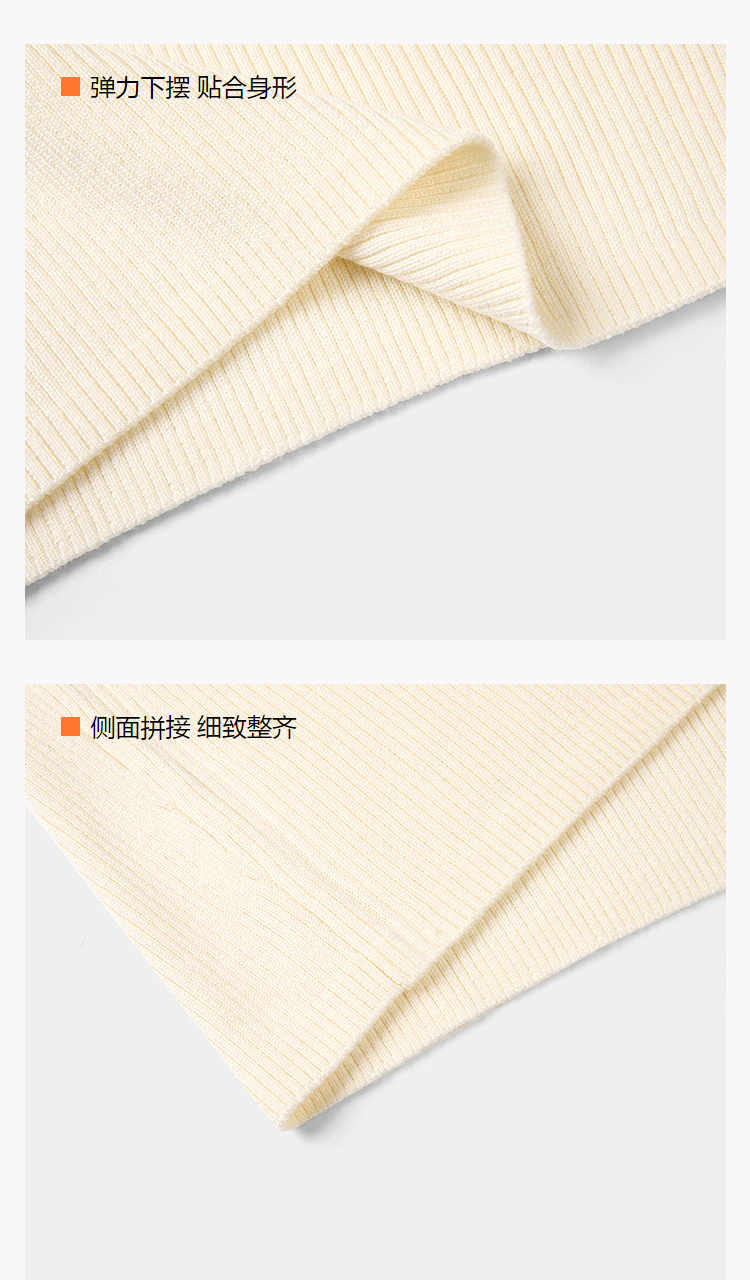 HLA海澜之家纯色含羊毛针织衫26新款秋季半高领通勤打底毛衣女装HNZAW3F310A